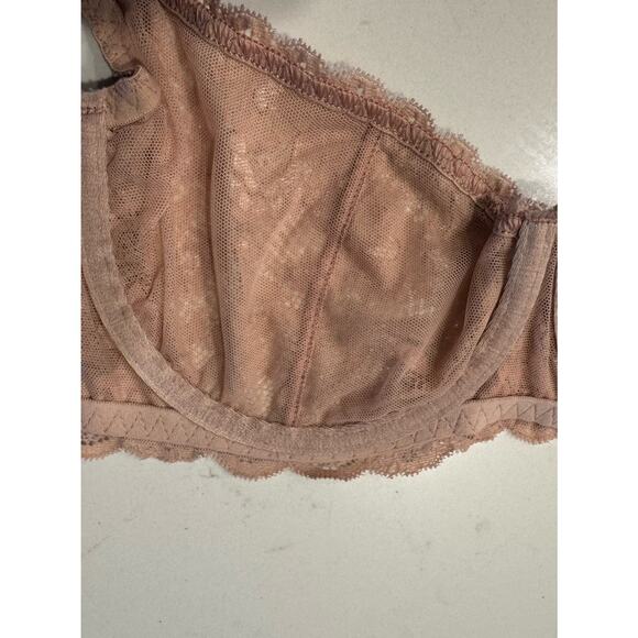 Cosabella Never Say Never Lace Balconette Bra Size 32C Underwire Mandorla - Picture 5 of 7
